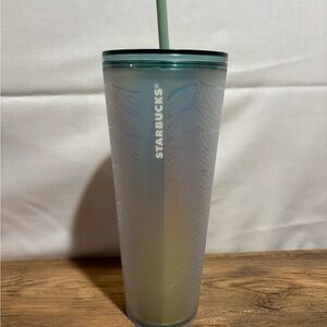 Starbucks‎ Frosted Tumbler with Green Straw